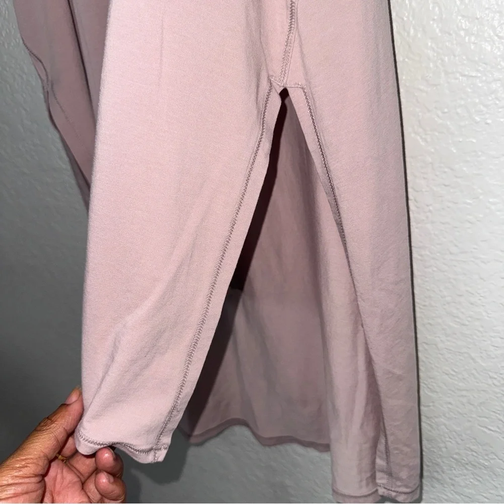 Lululemon Athletica Muscle Sleeveless Mauve Top XS Shirt High‎ Low Workout #cc